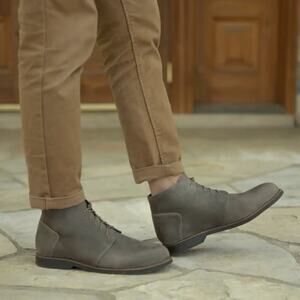 Nisolo Chukka Boots Daytripper Waxed Brown Leather Upper Size 11 Men's Lace Up